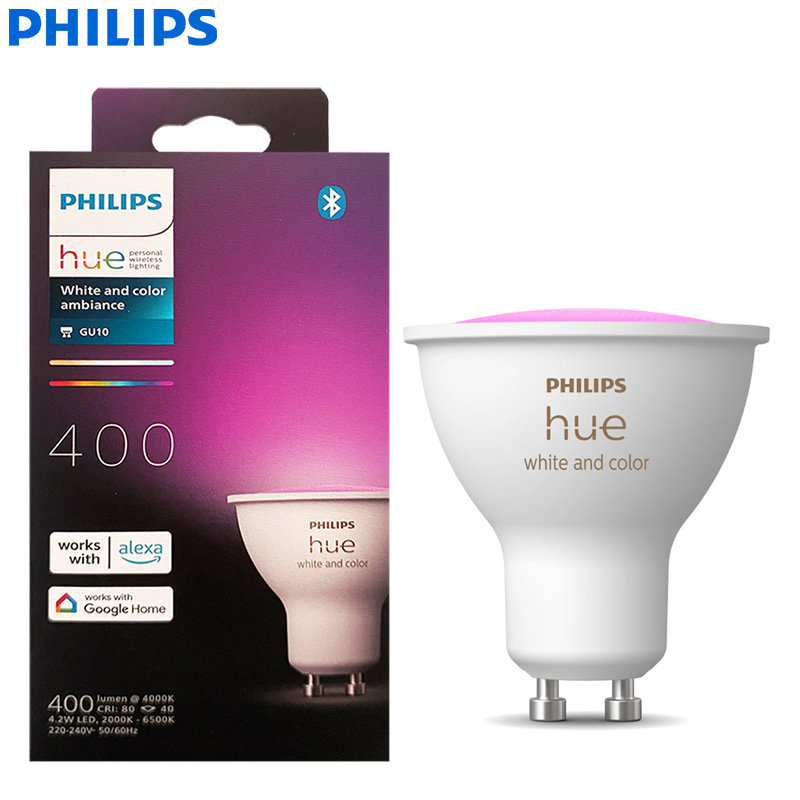 Philips Bulb Hue - Foco LED Inteligente Philips Hue GU10,