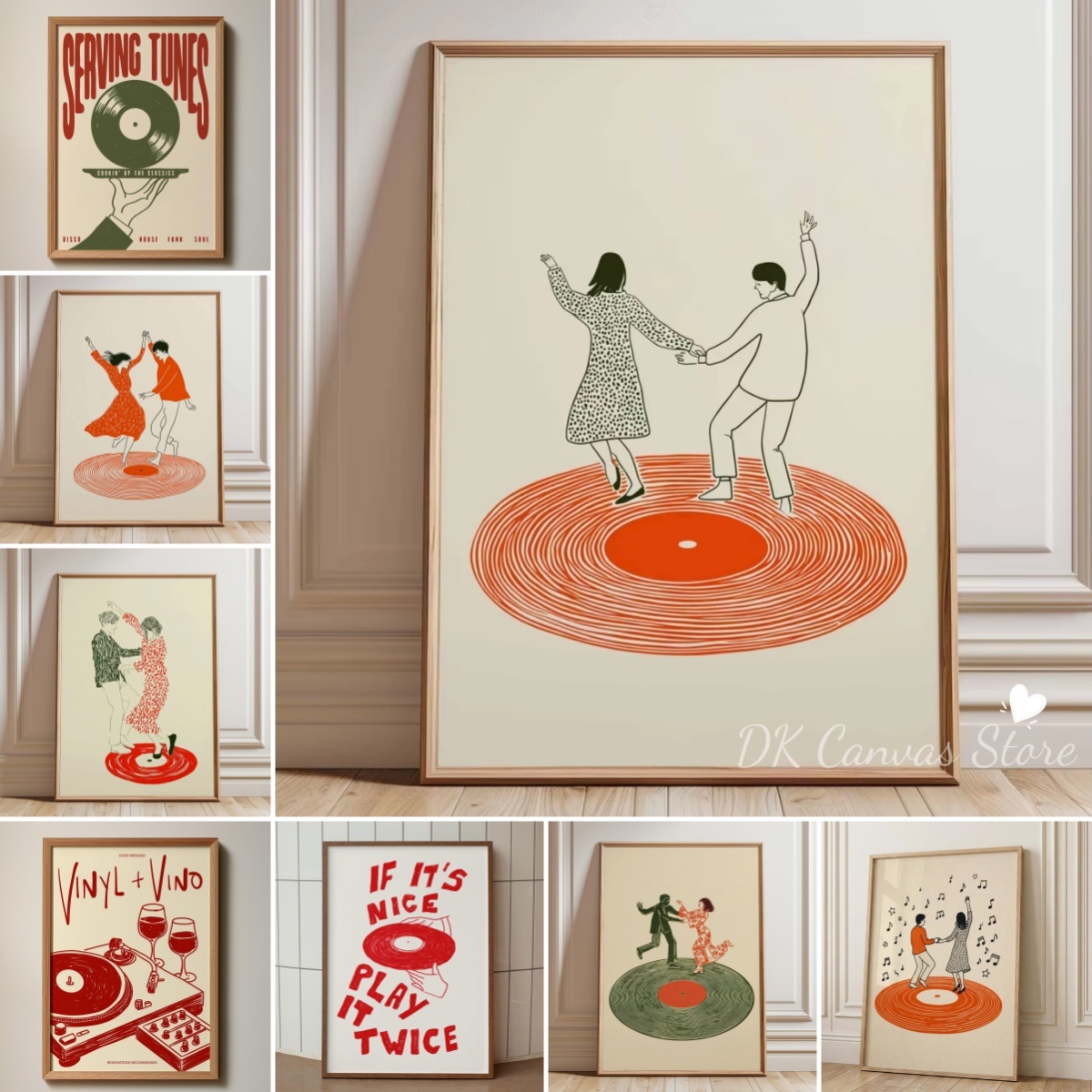 Home Decor Aesthetic Pinterest - Póster impreso en lienzo de pareja