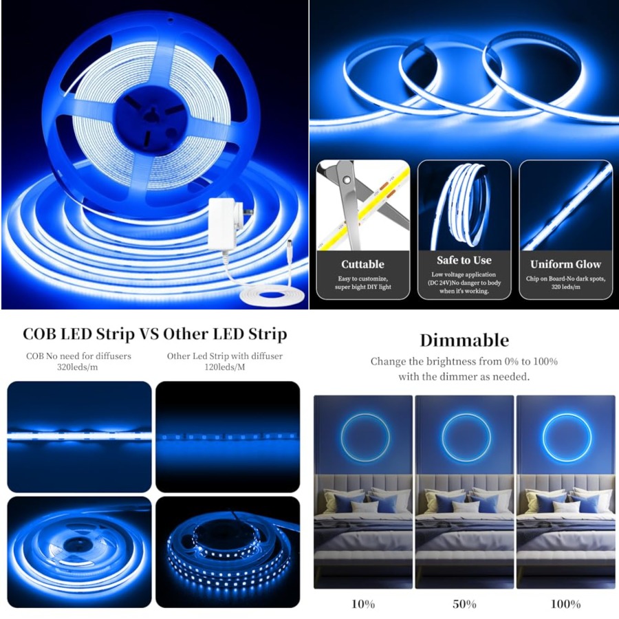 Led Strip Lights - Tira de Luces LED COB de