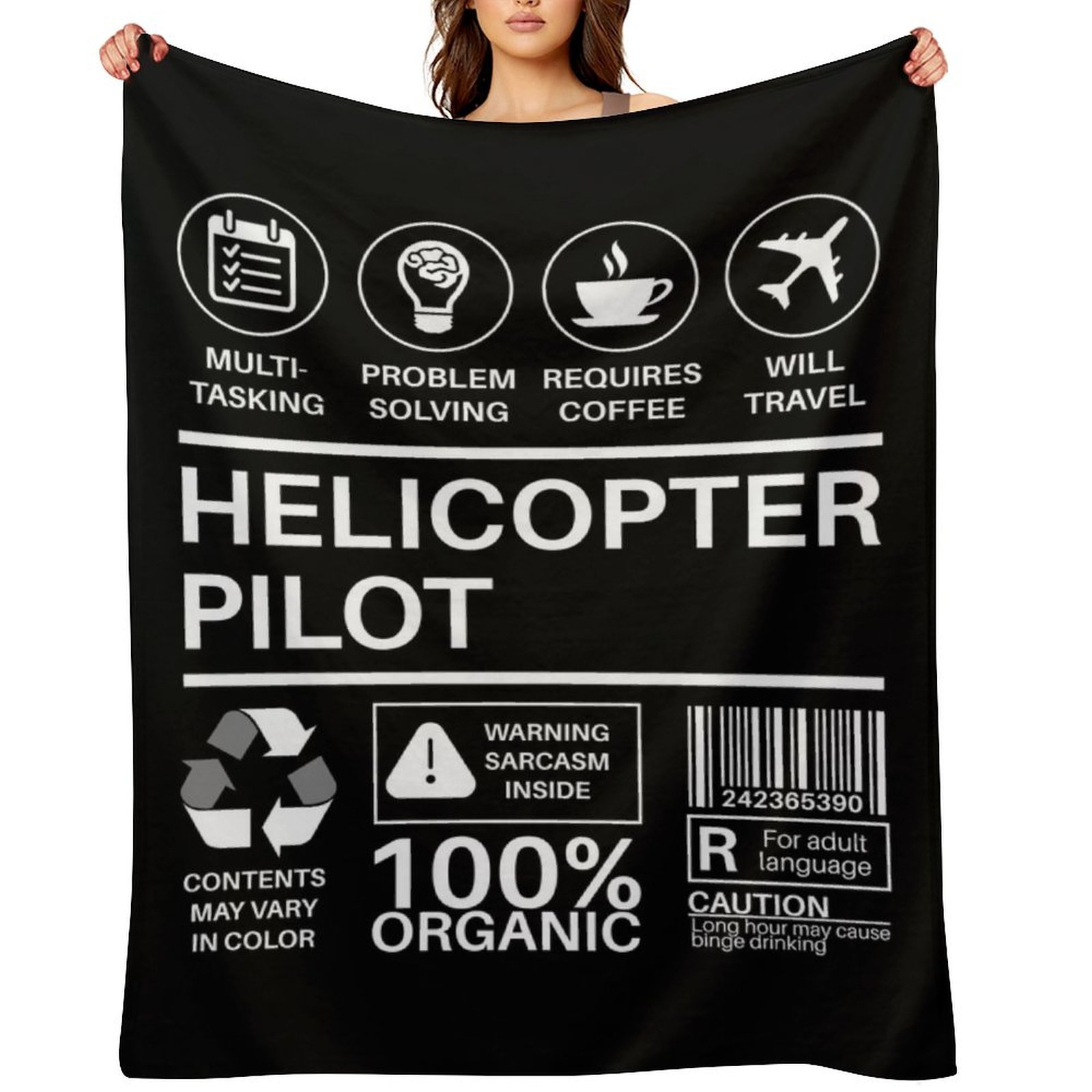 Home Decor Jobs - Manta decorativa con diseño de piloto