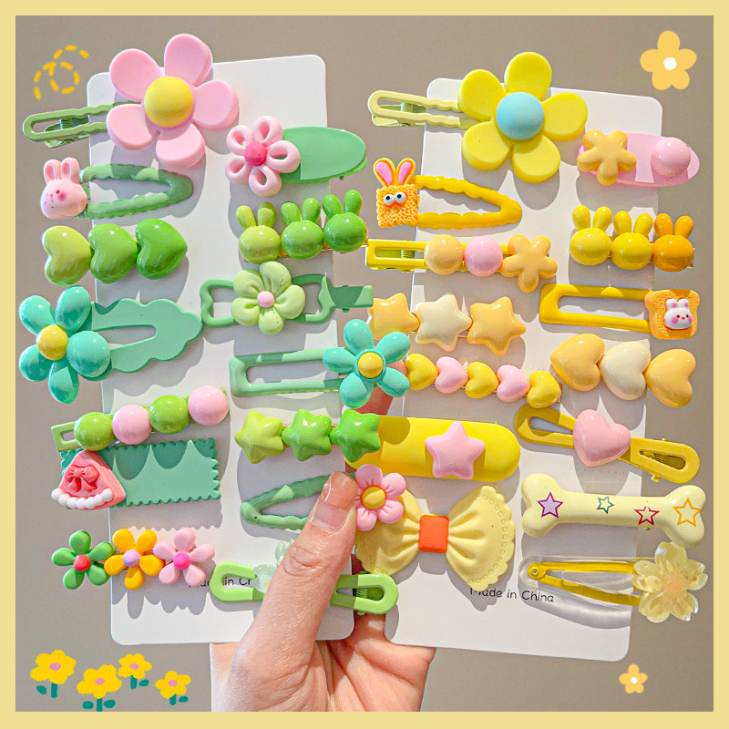 Home Decor Yellow - 14-8 unids/set Color caramelo dibujos animados