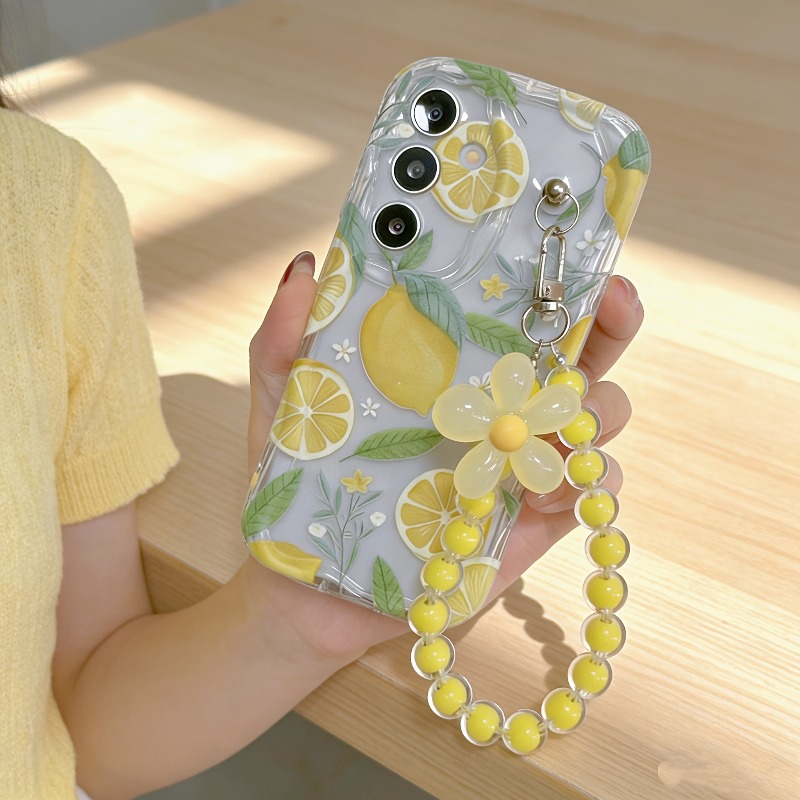 Home Decor Yellow - Funda para Teléfono con Cordón y