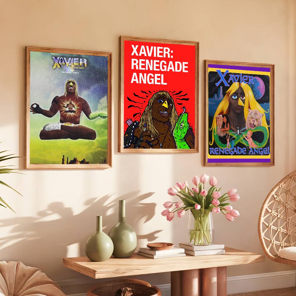 Xavier Home Decor - Pósteres autoadhesivos de Xavier Renegade Angel,