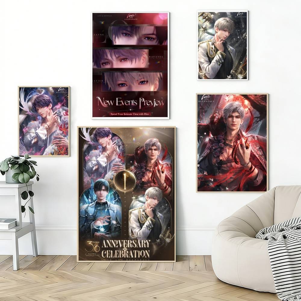 Xavier Home Decor - Póster de Juego LOVE AND DEEPSPACE,