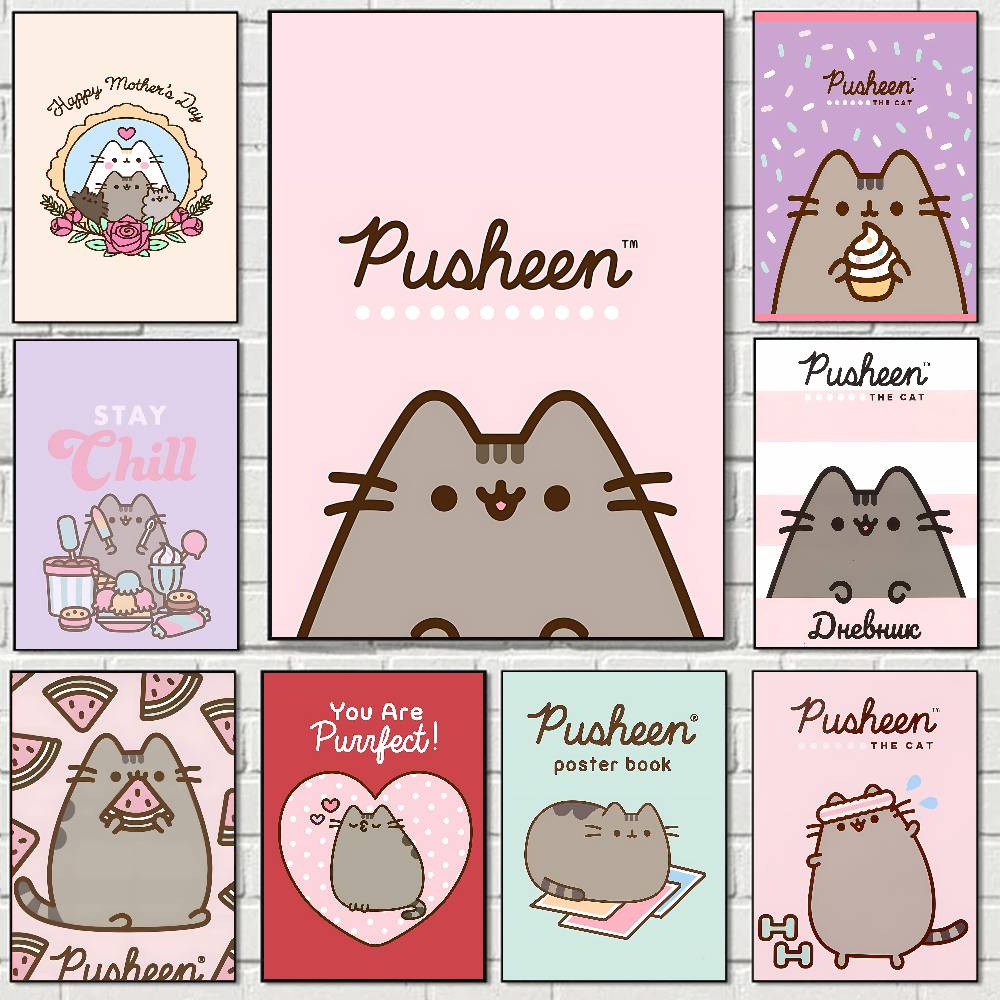 Home Decor Aesthetic Pinterest - Lindo Kawaii P-Pusheens Impresión de póster