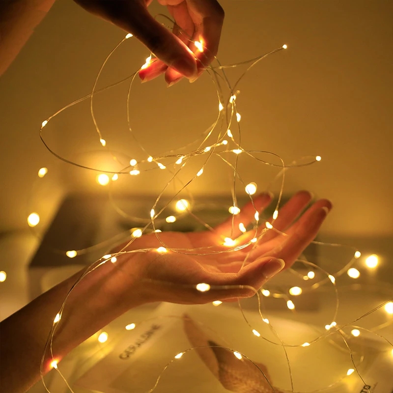 Fairy Lights Bedroom - Guirnaldas de luces LED con botón