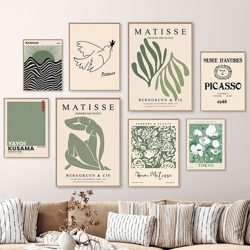 Home Decor Market - Pósteres impresos de Henri Matisse Picasso,