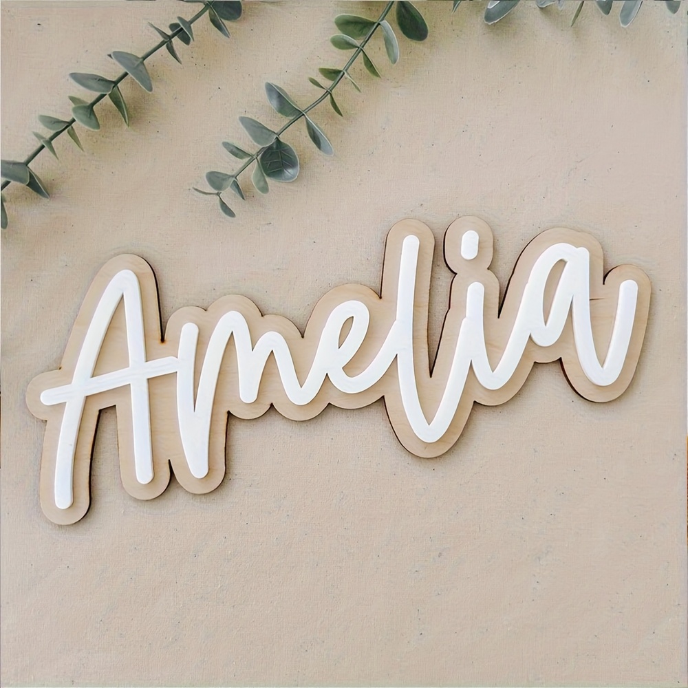 Wooden Letter Sign - Placa de Madera Personalizable de Doble