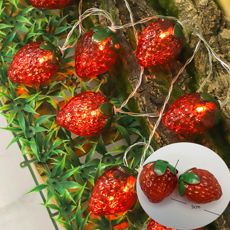 Fairy Lights Bedroom - Tema de fresa y fruta, 1,5