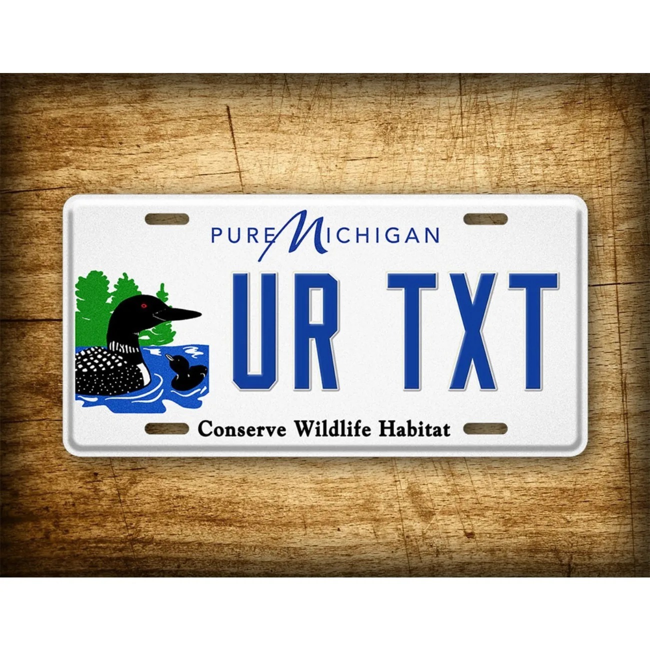 Home Decor Habitat - Letrero metálico de Michigan Conserve Wildlife