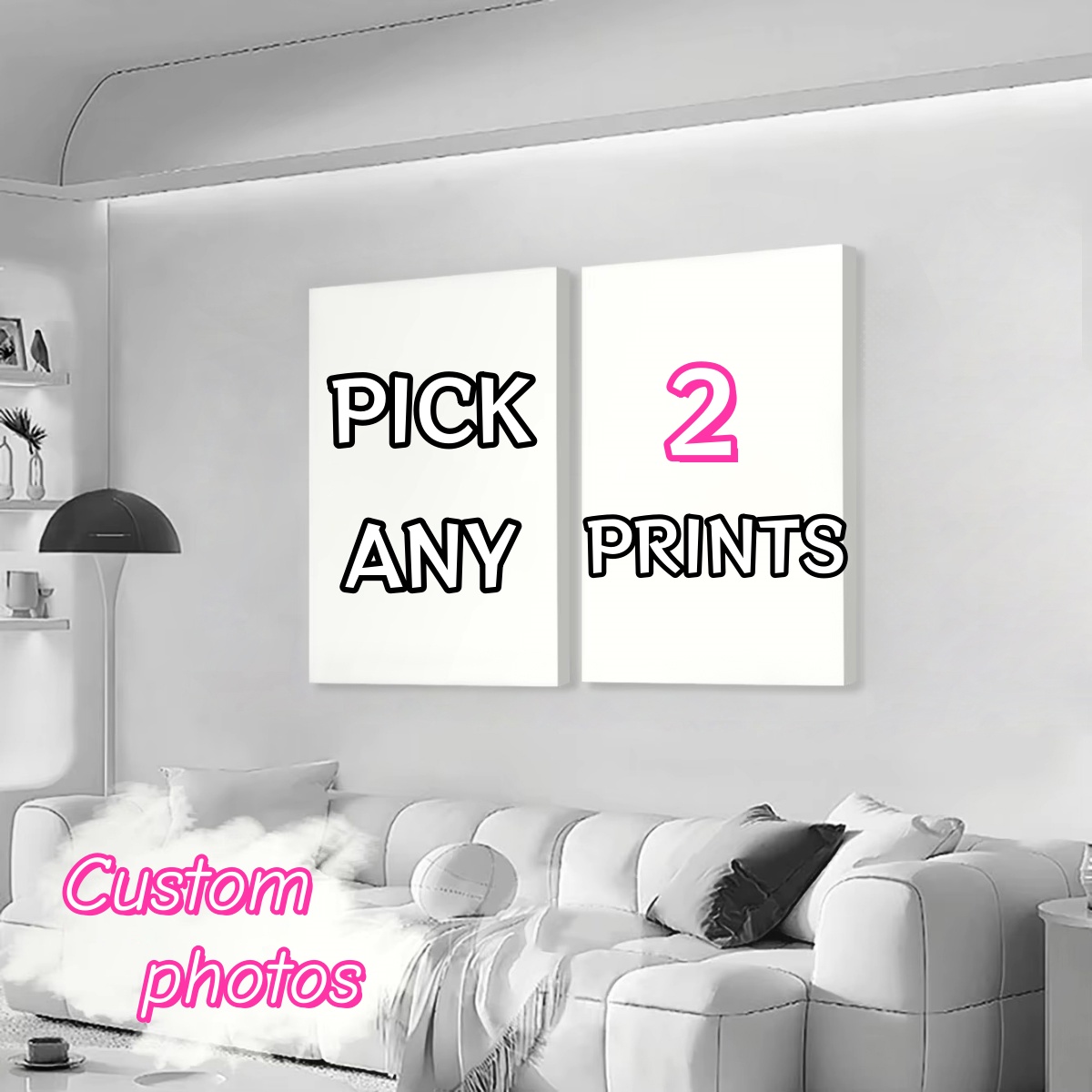 Home Decor Aesthetic Pinterest - Juego de 2 Lienzos Personalizados con