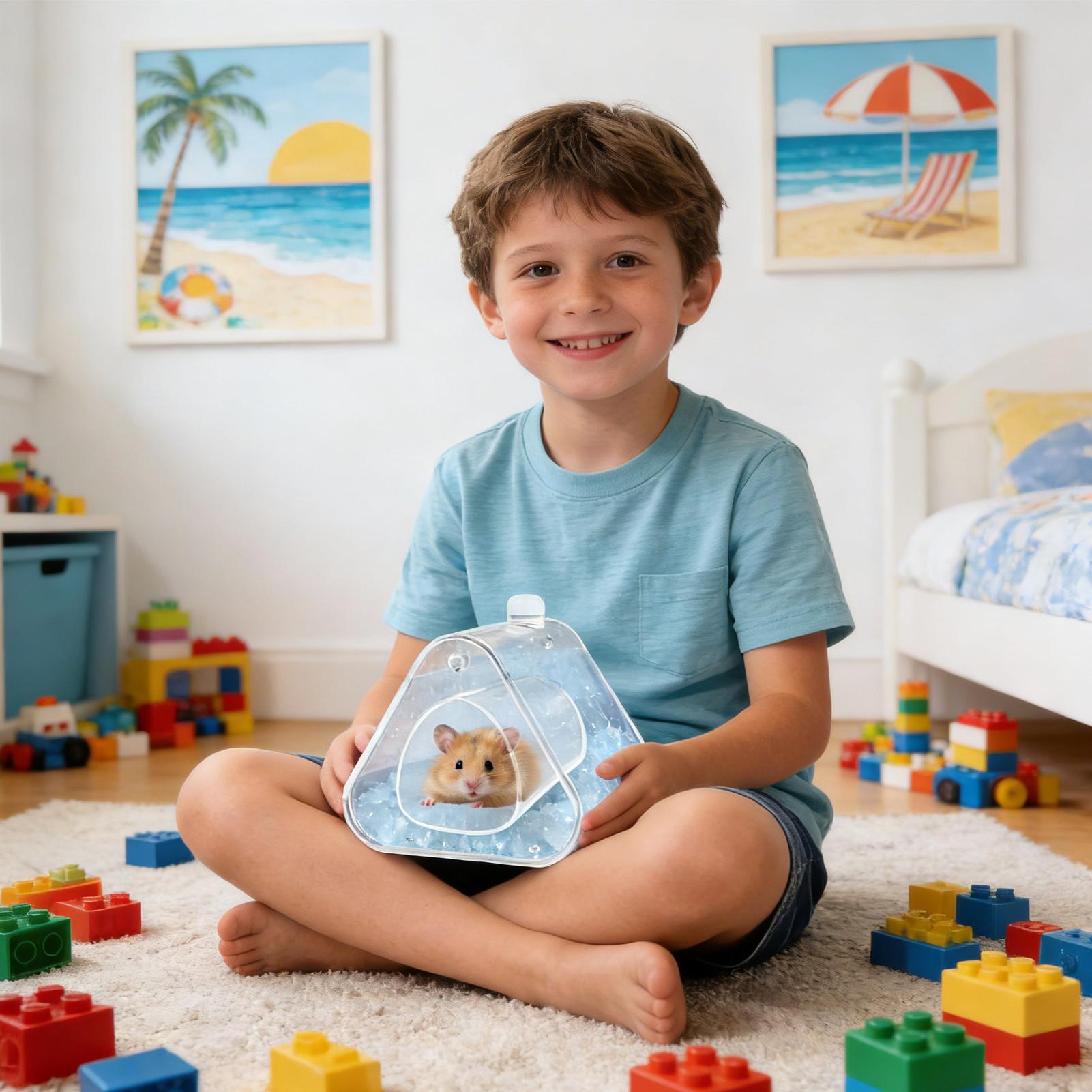 Home Decor Habitat - Casa de refrigeración para hámster, totalmente