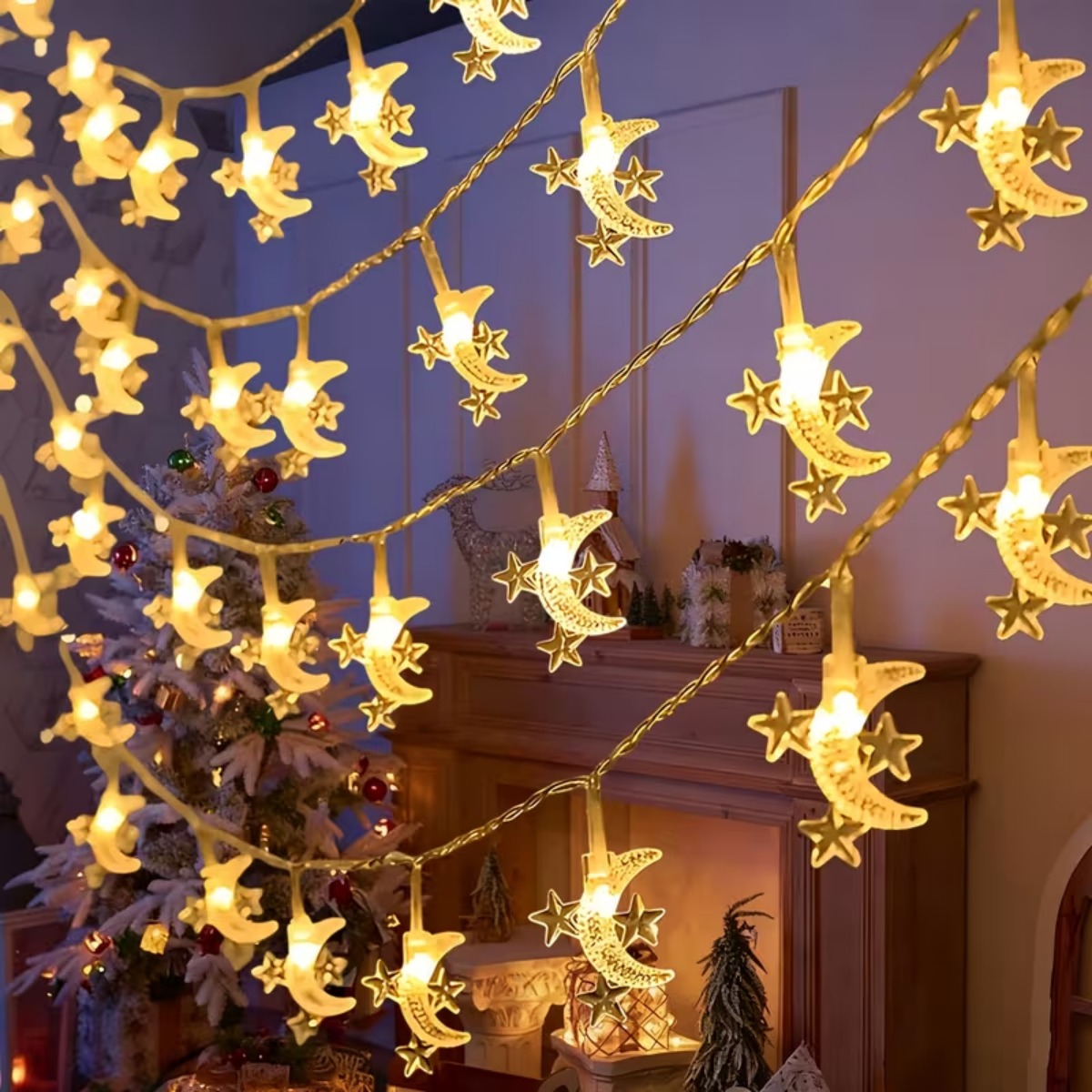 Fairy Lights Bedroom - Guirnalda de Luces LED de Luna