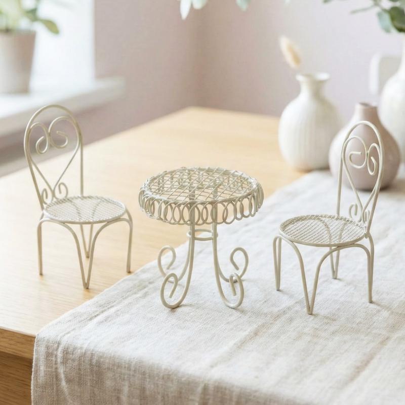 Home Decor Furniture - 1/3 Piezas de Muebles de Hierro