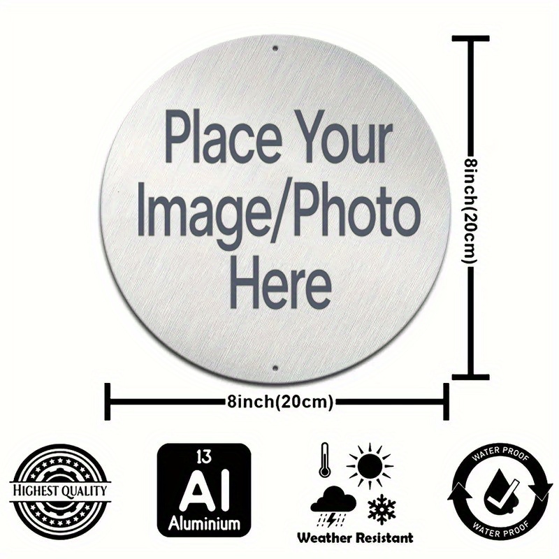 Home Decor Nz - Letrero redondo de metal personalizado con