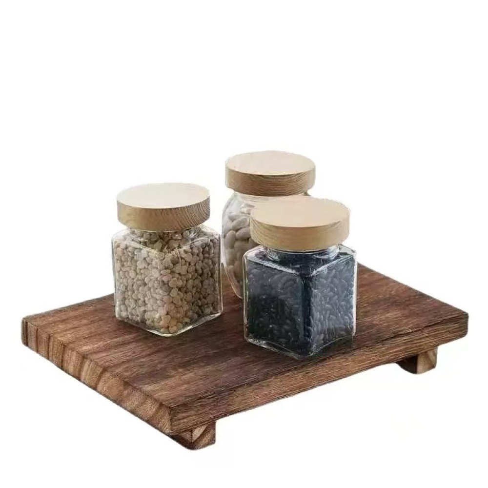 Vanity Home Decor - Bandeja de Almacenamiento Rectangular de Madera,