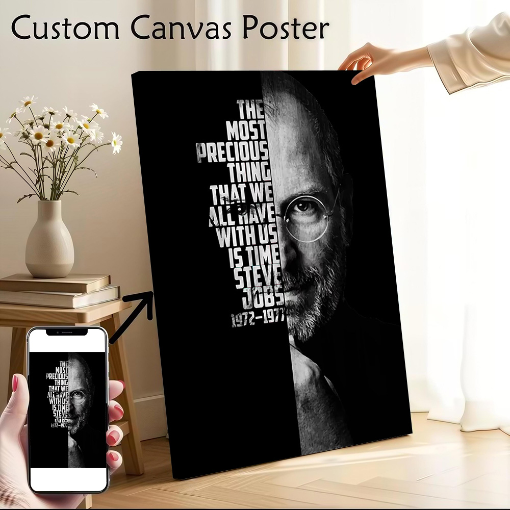 Home Decor Jobs - Póster en lienzo de Steve Jobs,