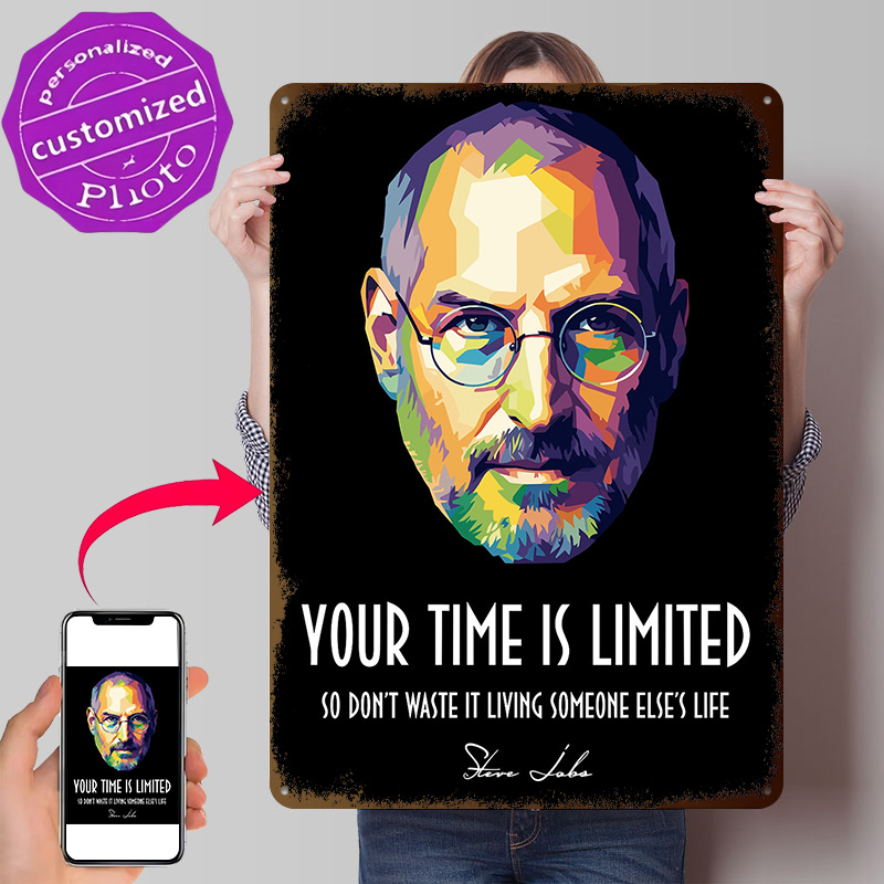 Home Decor Jobs - Retrato Pop Art de Steve Jobs,