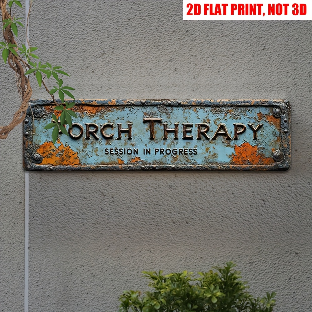 Home Decor Outside - Letrero Metálico Decorativo 2D Plano con