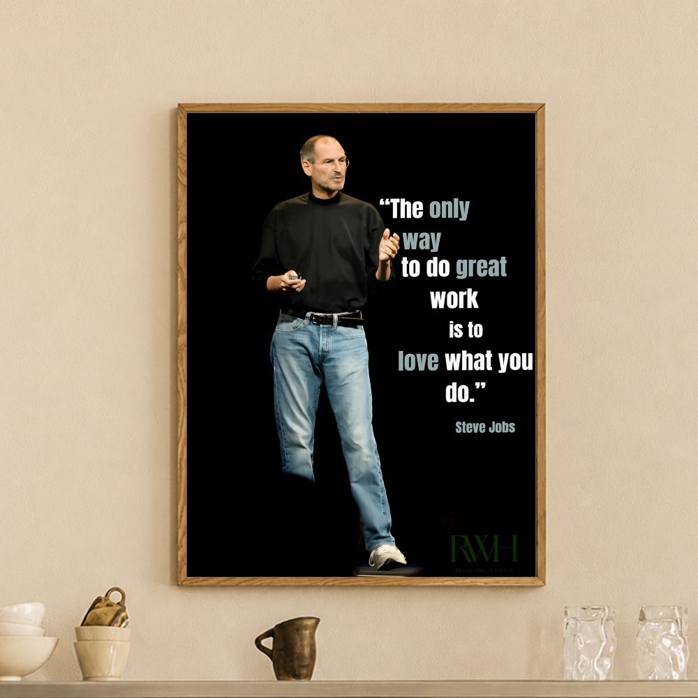 Póster con citas de Steve Jobs - Home Decor Jobs reseña y precio