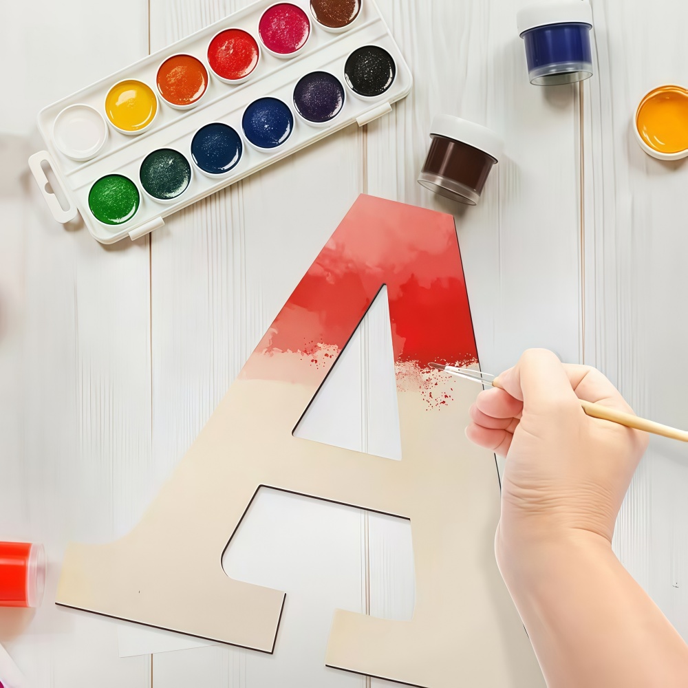26 Piezas de Letras de Madera  - Wooden Letter Sign reseña y precio