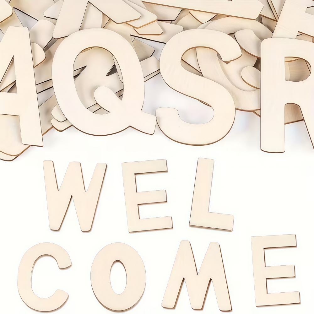 26 Piezas de Letras de Madera  - Wooden Letter Sign reseña y precio