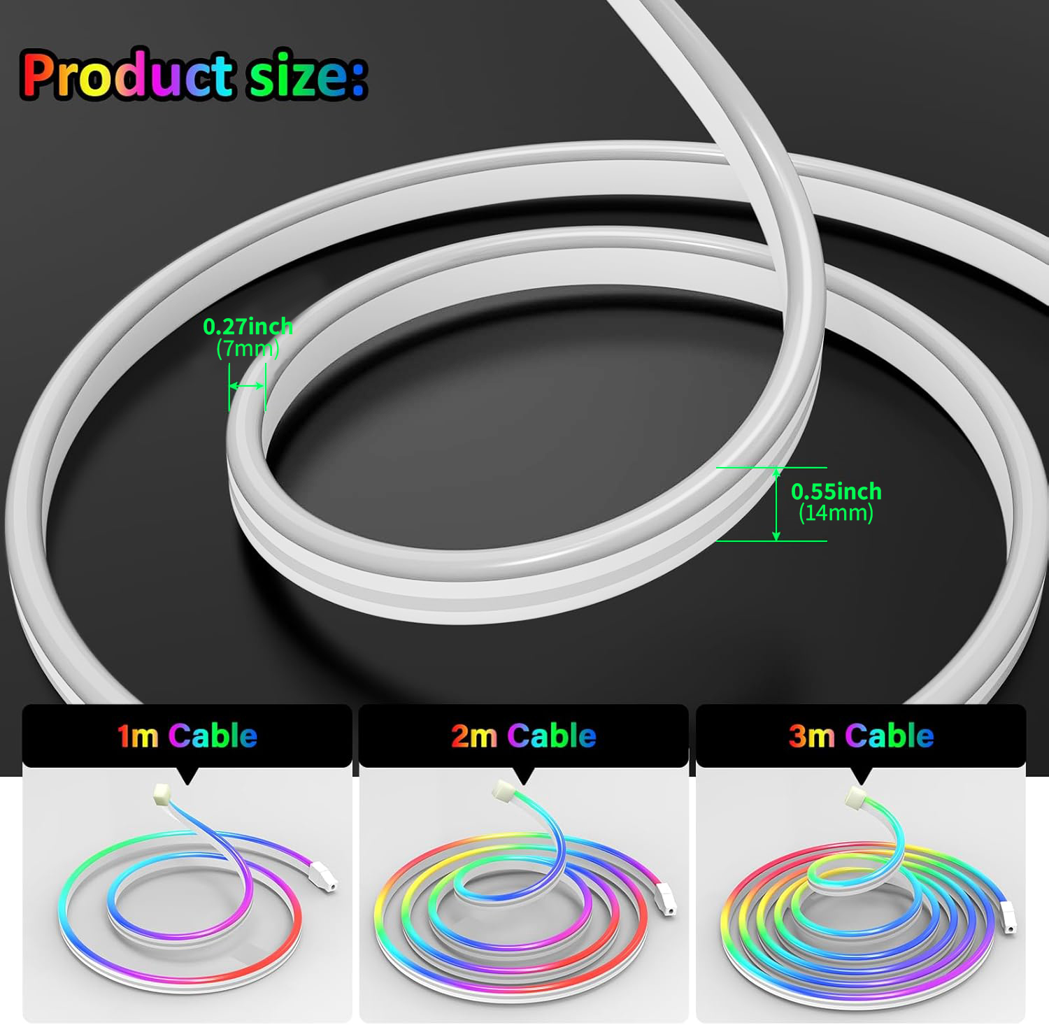 Tira de LED RGB Neon Bluetooth - Home Decor Free App reseña y precio