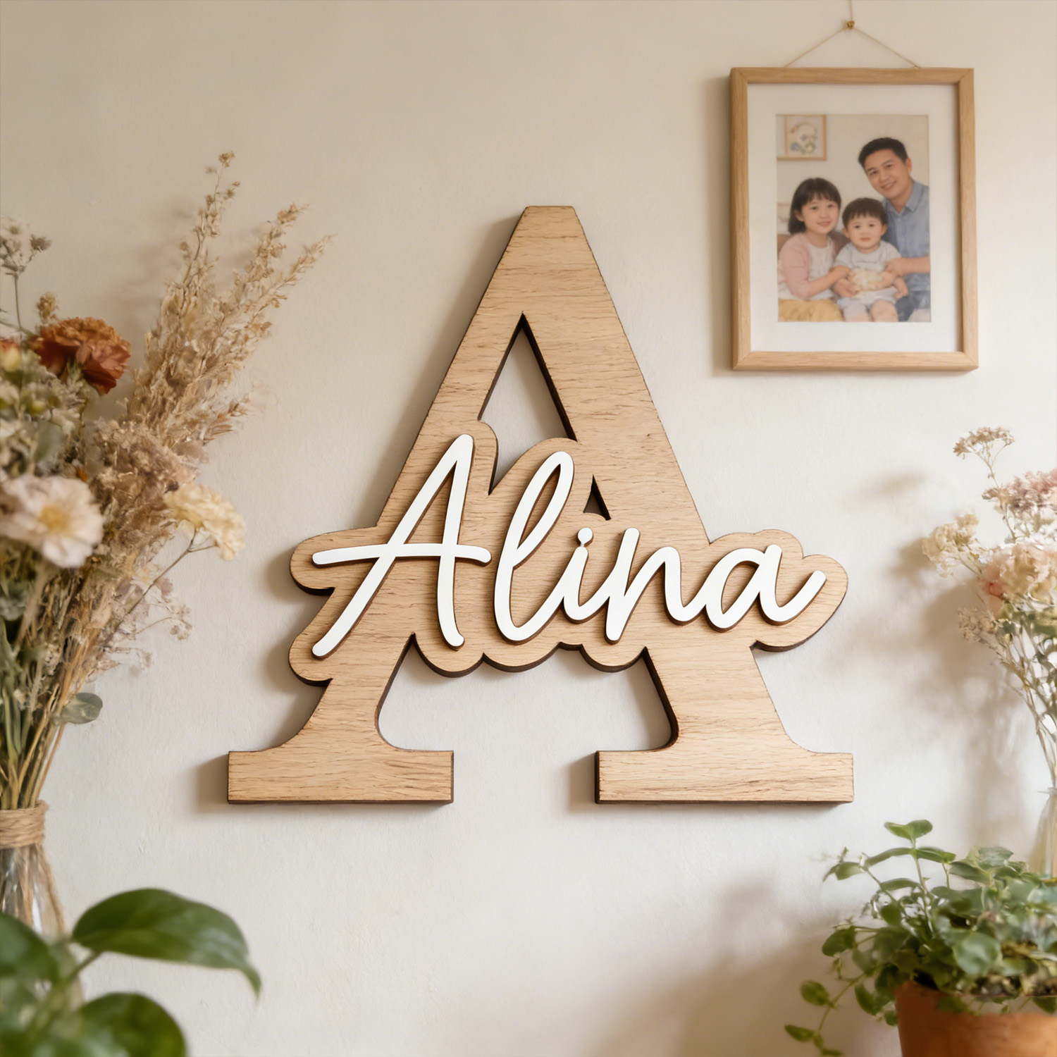 1 pieza de letrero de madera p - Wooden Letter Sign reseña y precio