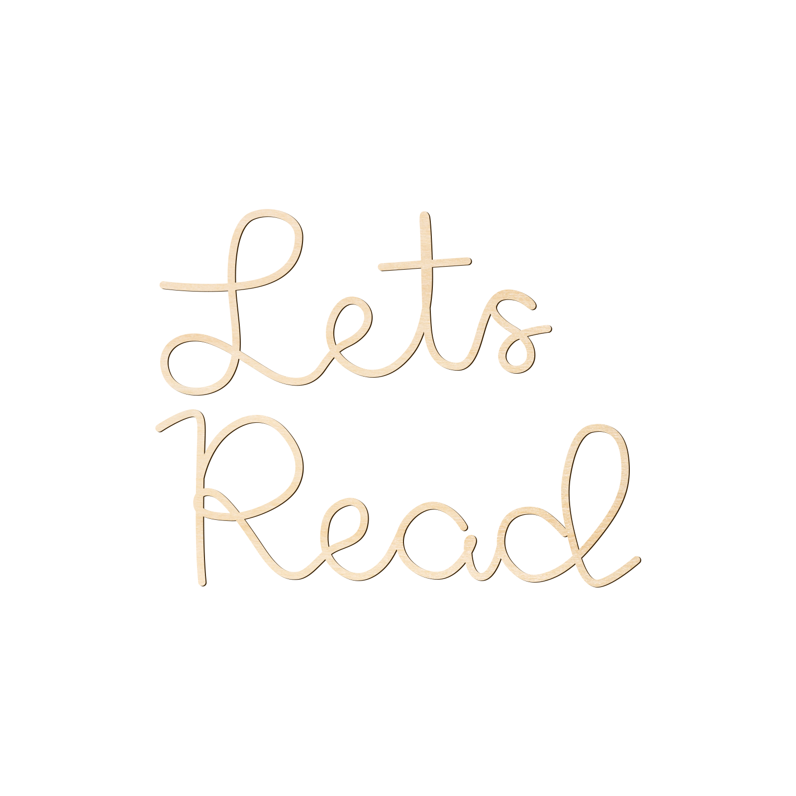 Let's Read Letrero de pared de - Wooden Letter Sign reseña y precio