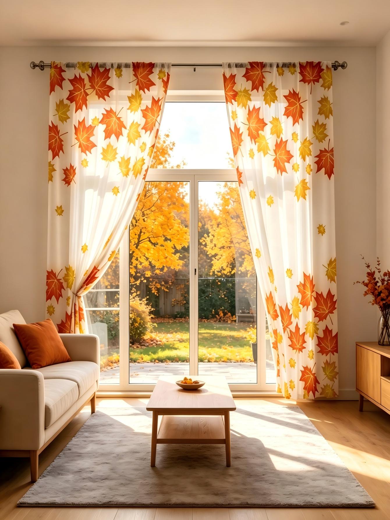 2 Cortinas Transparentes con E - Home Decor Yellow reseña y precio