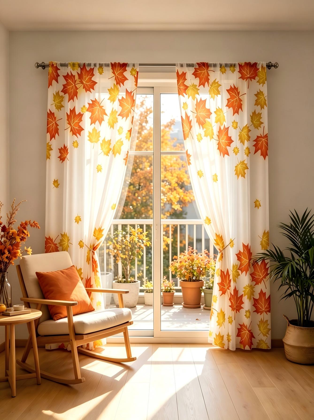 2 Cortinas Transparentes con E - Home Decor Yellow reseña y precio