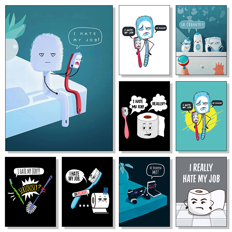 Divertido póster e impresión d - Home Decor Jobs reseña y precio