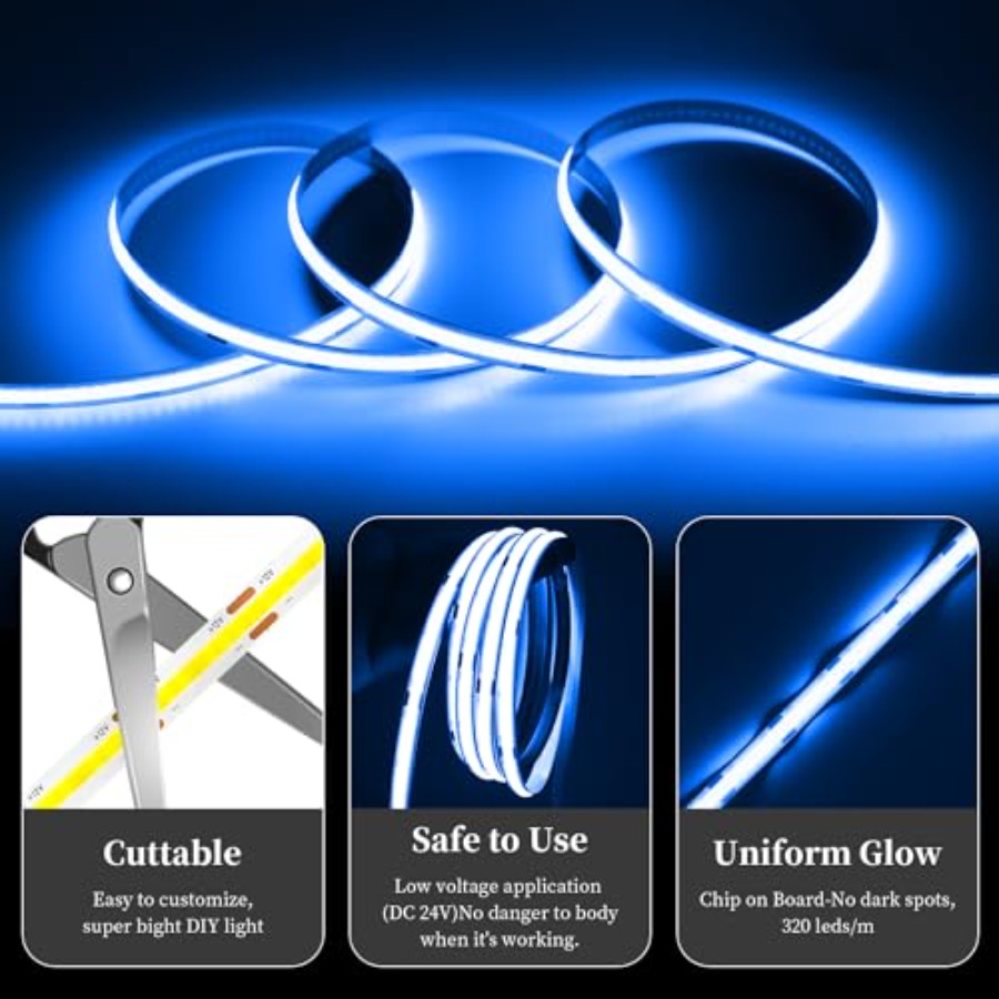 Tira de Luces LED COB de 32.8  - Led Strip Lights reseña y precio