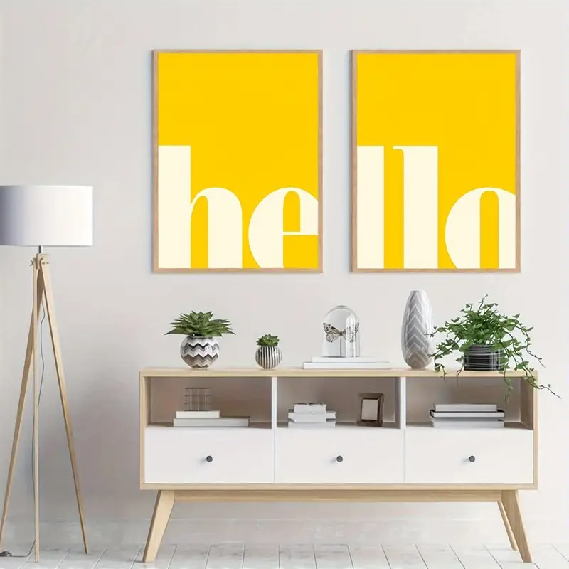 2 unids/set de letras amarilla - Home Decor Yellow reseña y precio