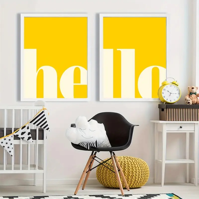 2 unids/set de letras amarilla - Home Decor Yellow reseña y precio