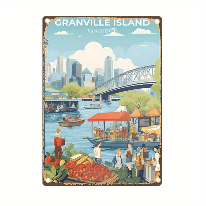 Letrero de metal de Granville  - Home Decor Vancouver reseña y precio