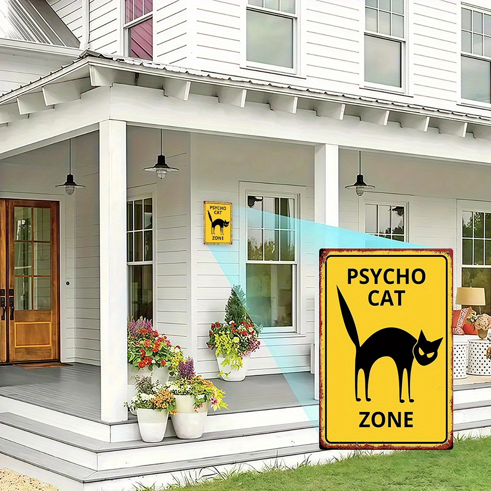Letrero de advertencia vintage - Home Decor Yellow reseña y precio