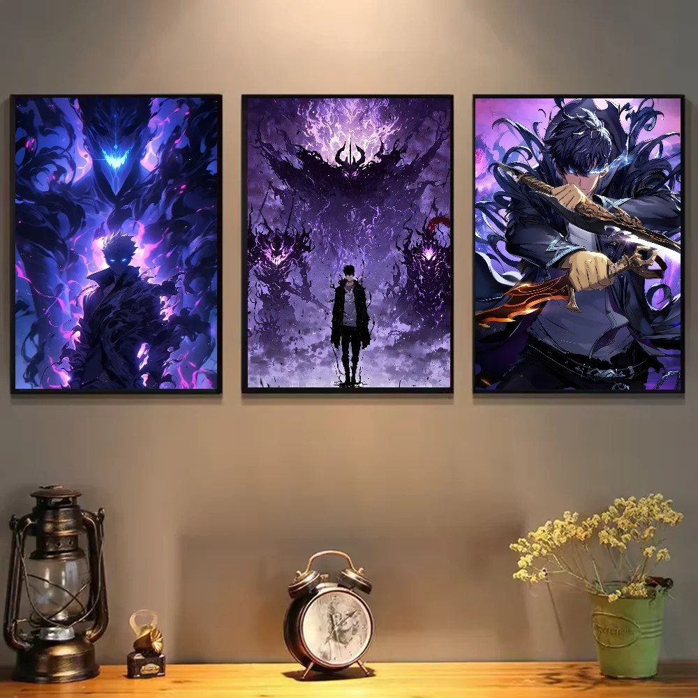 Póster de Anime de nivelación  - Home Decor Solo reseña y precio