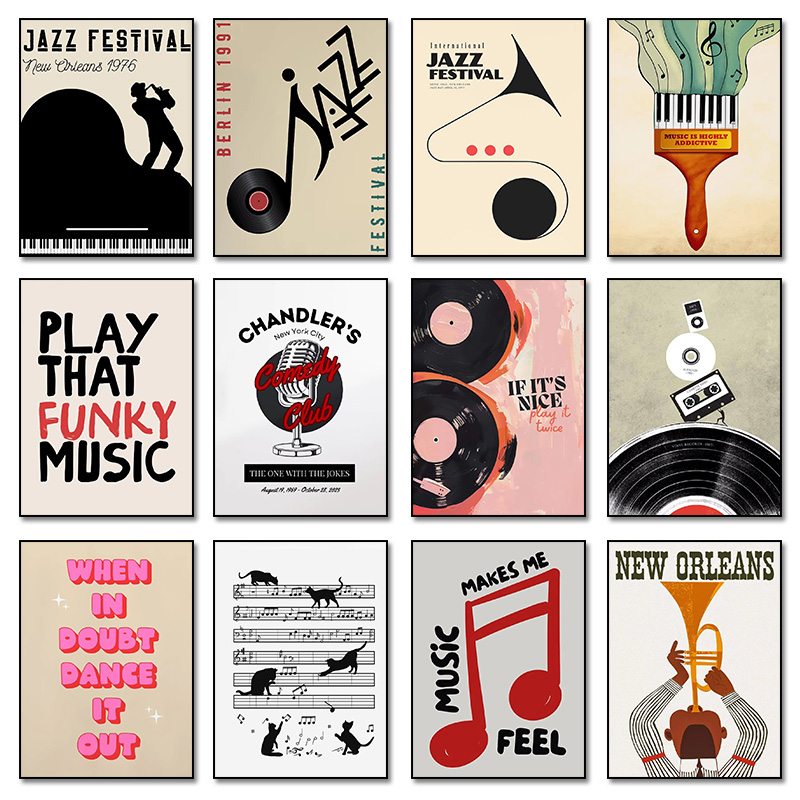 Festival de Jazz abstracto, má - Home Decor Aesthetic Pinterest reseña y precio