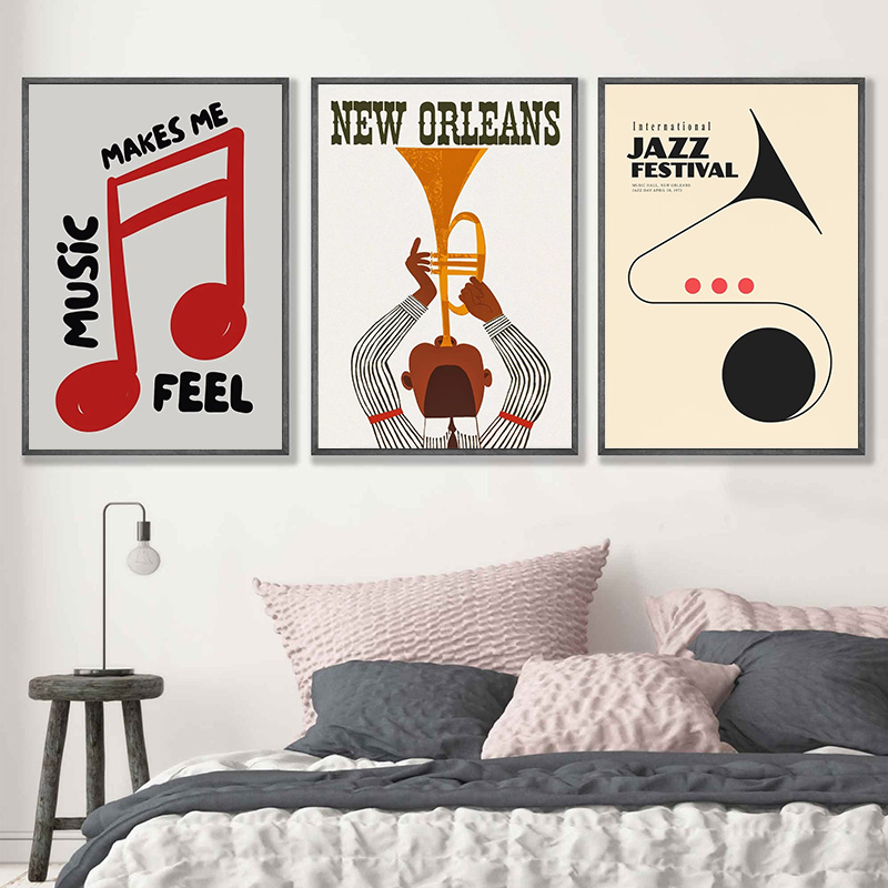 Festival de Jazz abstracto, má - Home Decor Aesthetic Pinterest reseña y precio