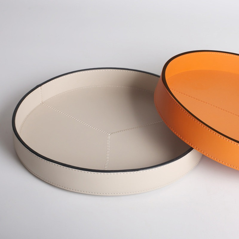Bandeja Moderna de Cuero para  - Vanity Home Decor reseña y precio