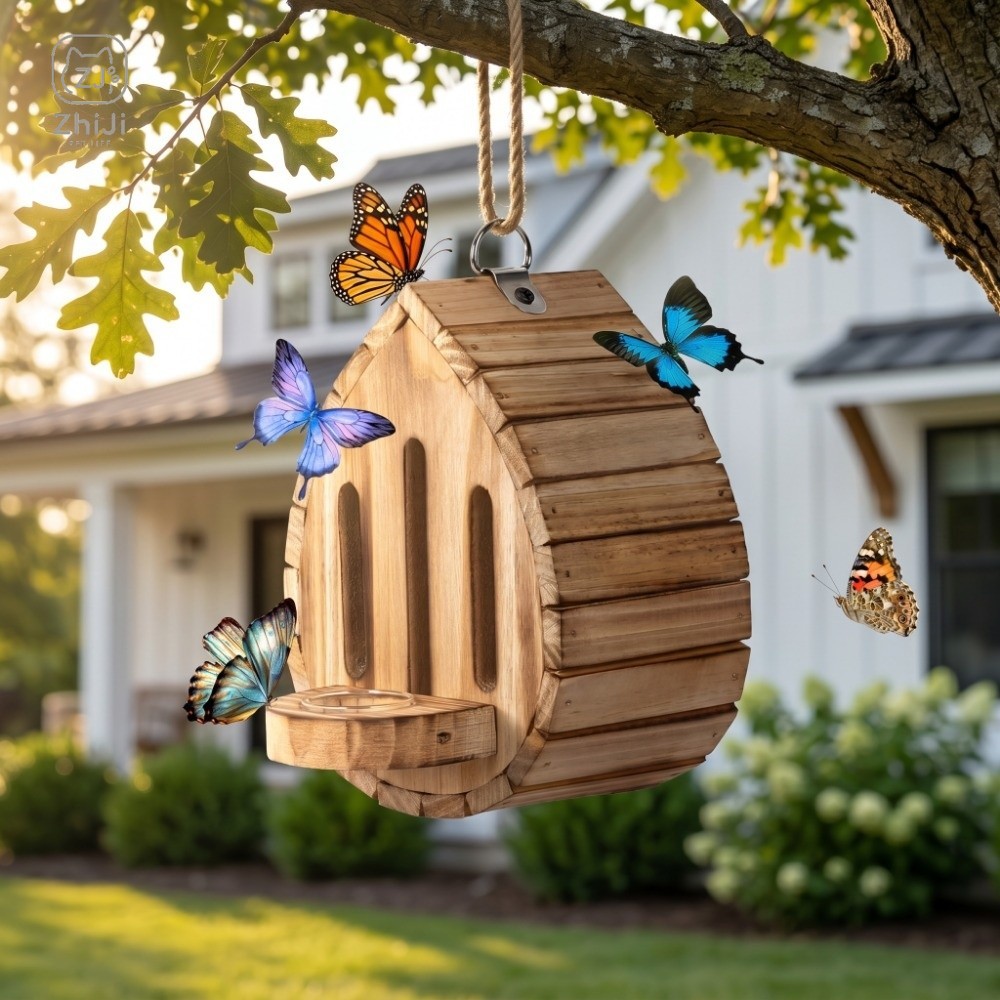 Casa de Mariposas de Madera pa - Home Decor Habitat reseña y precio