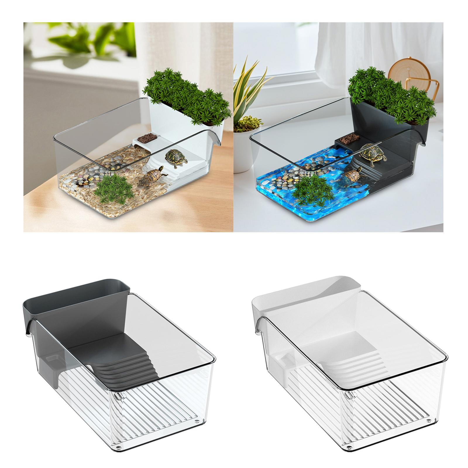 Pequeño tanque de tortuga, háb - Home Decor Habitat reseña y precio