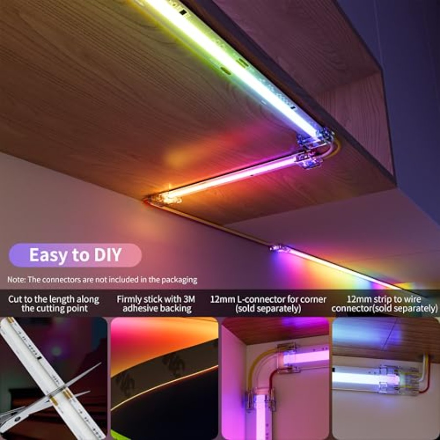 Tira de Luces LED COB RGB Inte - Led Strip Lights reseña y precio