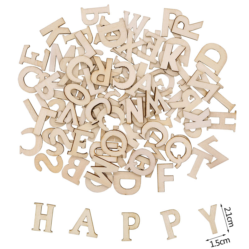 100 Uds. Letras decorativas de - Wooden Letter Sign reseña y precio