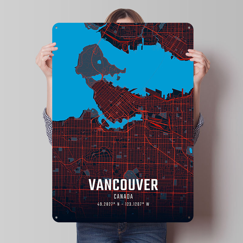 Mapa de la ciudad de Vancouver - Home Decor Vancouver reseña y precio