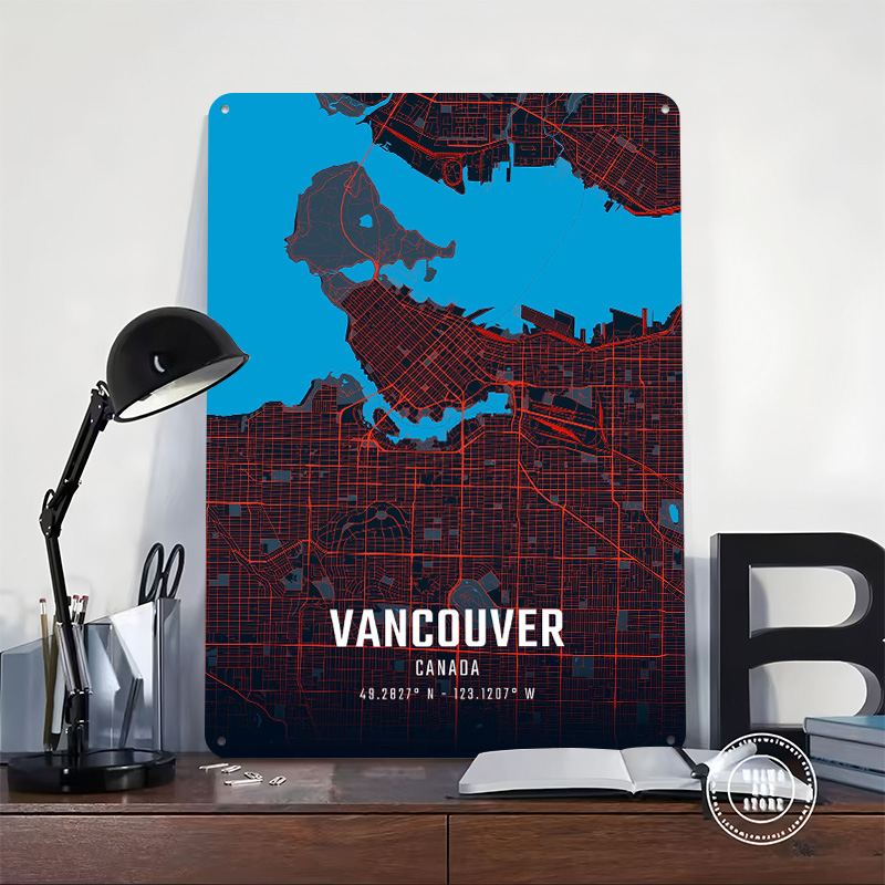 Mapa de la ciudad de Vancouver - Home Decor Vancouver reseña y precio