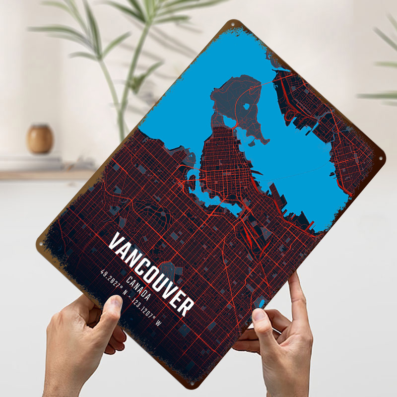 Mapa de la ciudad de Vancouver - Home Decor Vancouver reseña y precio