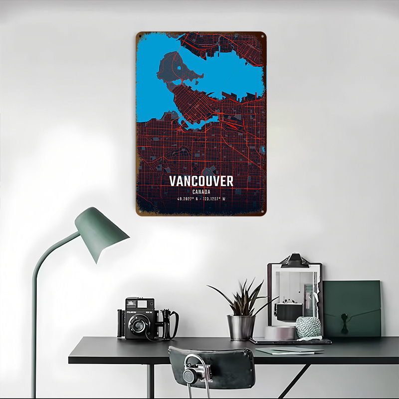 Mapa de la ciudad de Vancouver - Home Decor Vancouver reseña y precio