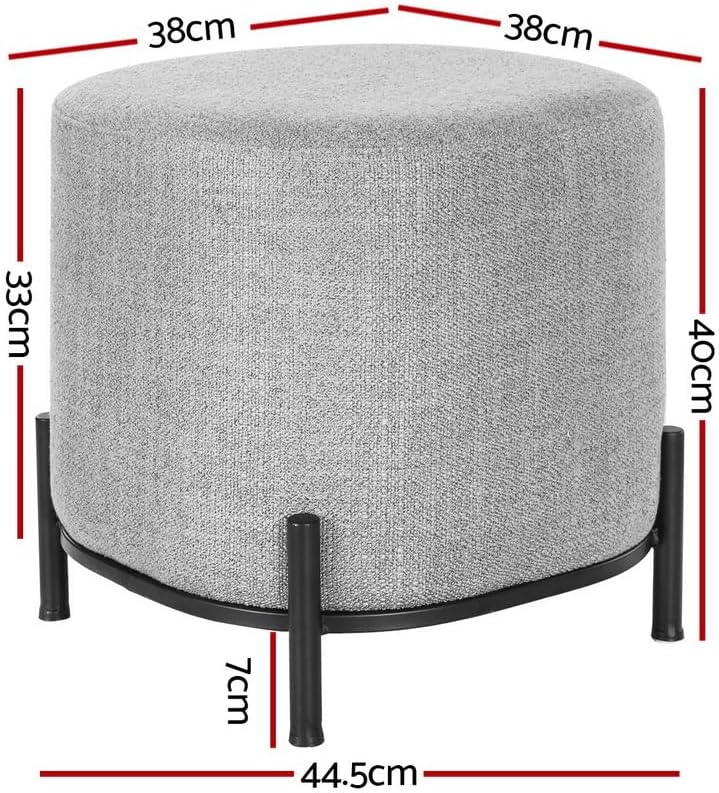 **/Ottoman, Reposapiés redondo - Home Decor Furniture reseña y precio